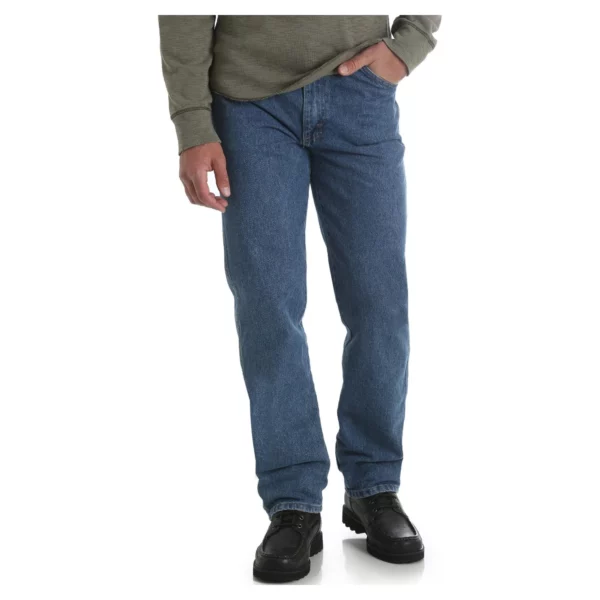 Wrangler Rustler Men’s Regular Fit Jeans – Coal black
